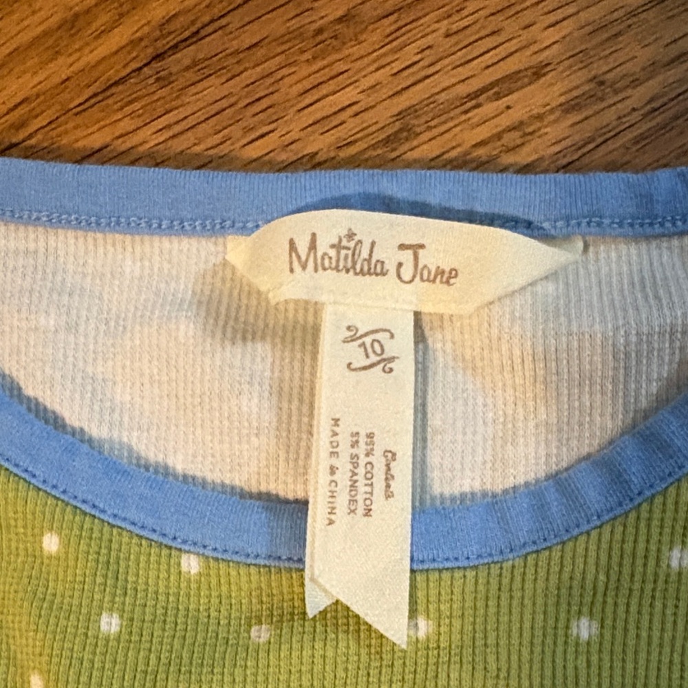 *Matilda Jane Green Polka Dot Tank Top - Picture 2 of 7